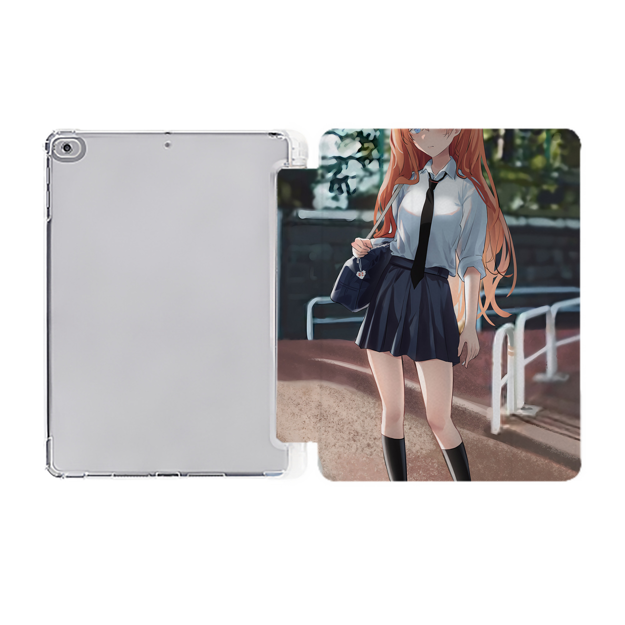 （画像用） EVA 新世紀エヴァンゲリオン IPad ケース ペン収納付き 三つ折りスタンド PUレザー×シリコン 対応機種9.5/10.5/10.9インチ